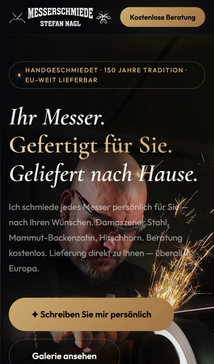 Mobile Ansicht von Messerschmiede Stefan Nagl